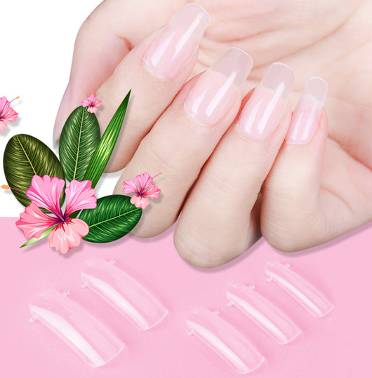 Extensiones de Uñas Transparentes con Pegamento de Estado Sólido - Caja de 100 Piezas - Image 5