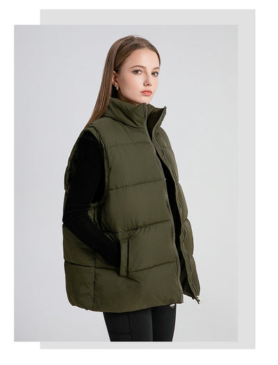 Chaleco Térmico Acolchado sin Mangas con Cuello Alto para Mujer - Image 15