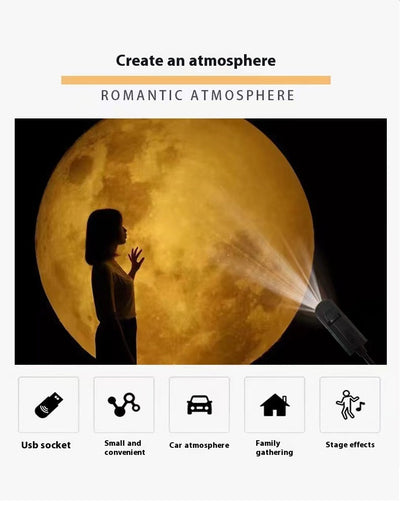 Lámpara Proyectora de Luna con Cielo Estrellado - Image 19