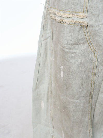 Pantalones Vaqueros Retro Sueltos Desgastados con Efecto Vintage - Image 24