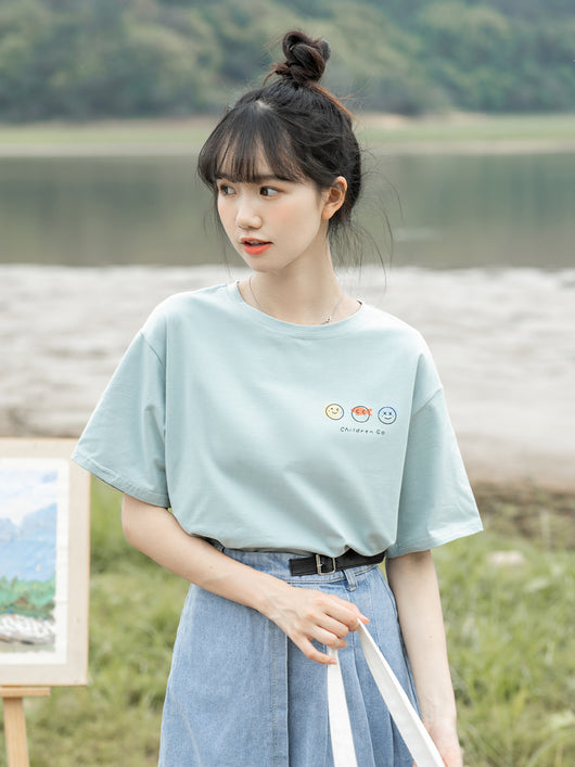 Playera Casual de Algodón con Estampado para Mujer - Verano - Image 22