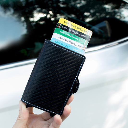 Cartera RFID Anti-escaneo con Cierre de Cremallera y Múltiples Funciones