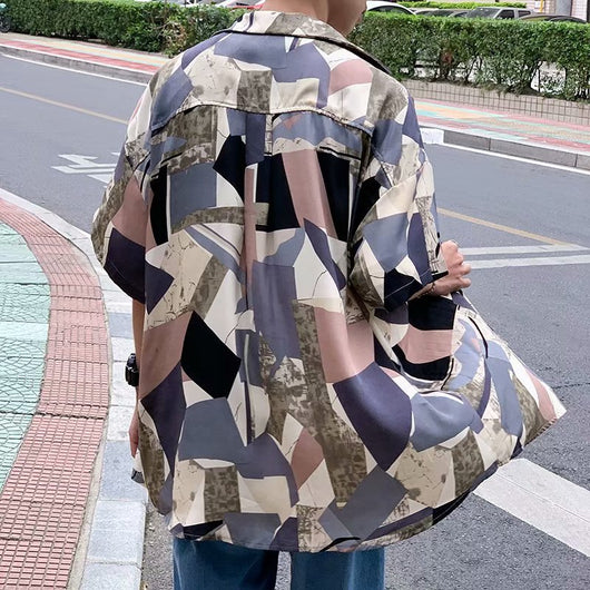 Camisa Chaqueta de Manga Corta Estampada - Image 4