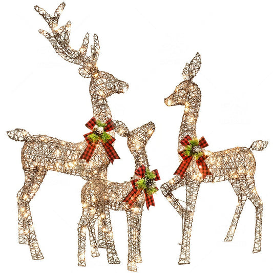 Lámpara Decorativa LED Reno Navideño con Luz Brillante - Image 2