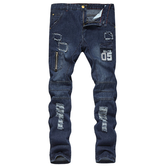 Jeans Slim Fit Rotos con Estilo Urbano - Image 10