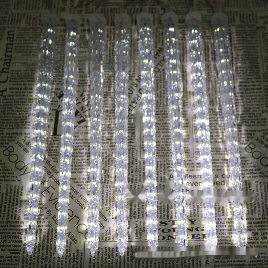Lámpara Solar Navideña con Luces LED en Forma de Cono de Hielo - Image 19