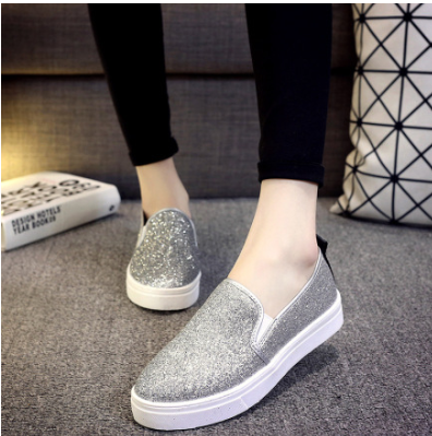 Mocasín Plataforma Lentejuelas Mujer