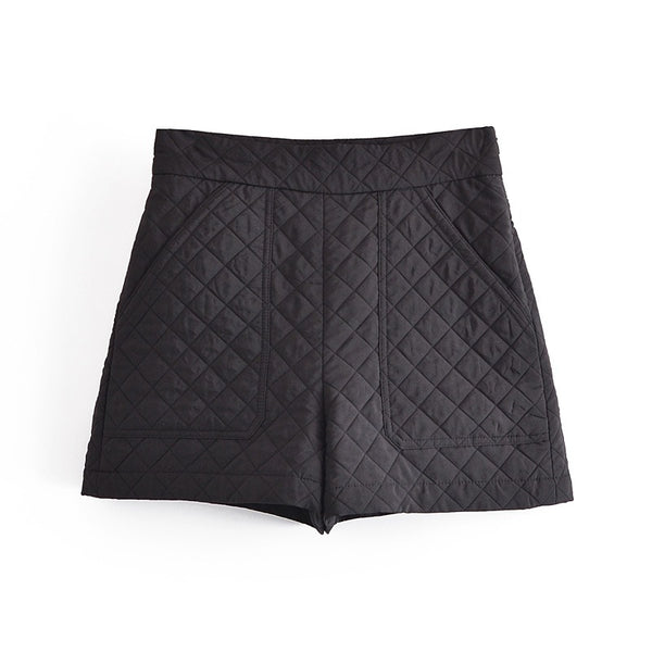 Shorts de Cintura Alta en Algodón Puro - Estilo Casual y Cómodo
