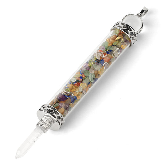 Colgante Cristal Rodolita con Alas - Botella de Deseos Artesanal - Image 28