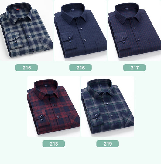 Camisa Casual de Cuadros para Hombre con Cuello Cuadrado - Image 32