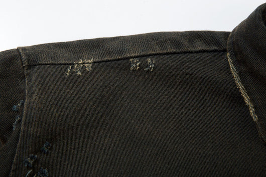 Camisa Denim Desgastado con Estampado Cruzado para Hombre - Image 16