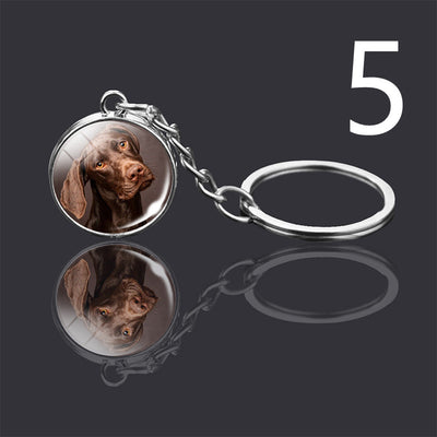 Llavero Colgante de Cristal Doble Cara Luminoso para Mascotas - Image 13