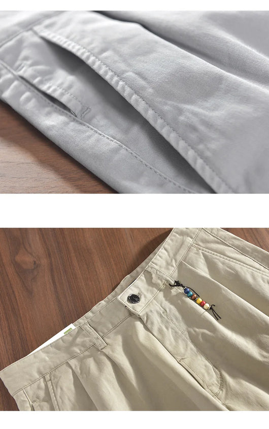 Pantalones Casuales de Algodón para Hombre - Corte 3/4 Clásico - Image 20