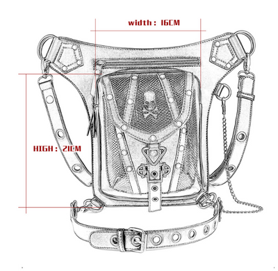 Bolso Bandolera Steampunk Retro para Mujer - Image 7