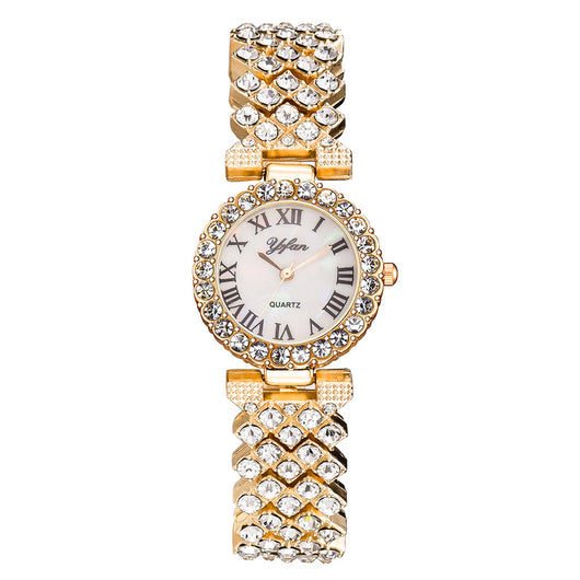 Reloj de Mujer Diamantes Escala Romana Elegancia Clásica - Image 6