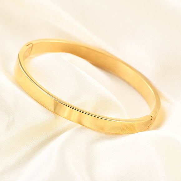Pulsera con Cierre de Presión Brillante para Mujer