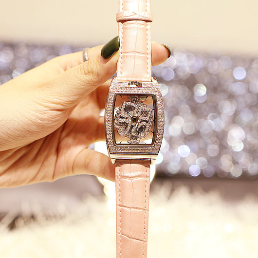 Reloj Elegante para Mujer Resistente al Agua con Diamantes y Flores - Image 28