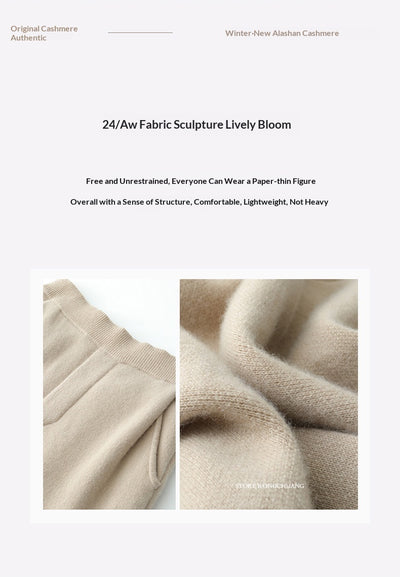 Pantalones de Cashmere Anchos de Cintura Alta - Diseño Elegante y Favorecedor - Image 25