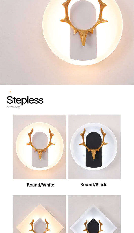 Lámpara de Pared Decorativa Astas Acrílico para Sala de Estar - Image 16
