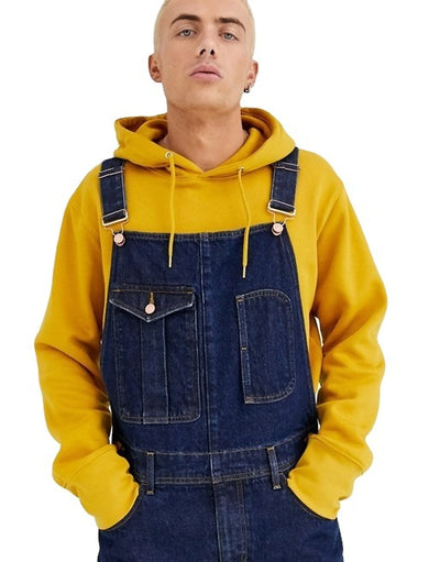 Mono Vaquero para Hombre con Tirantes de Color Sólido - Image 10