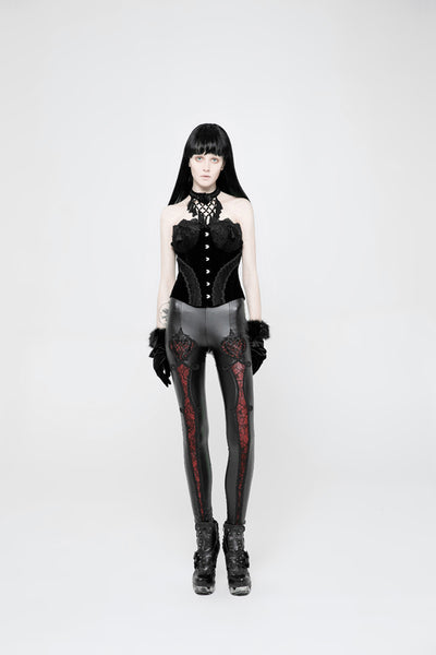 Leggings Deportivos con Bordado Floral y Posicionamiento Punk - Image 5
