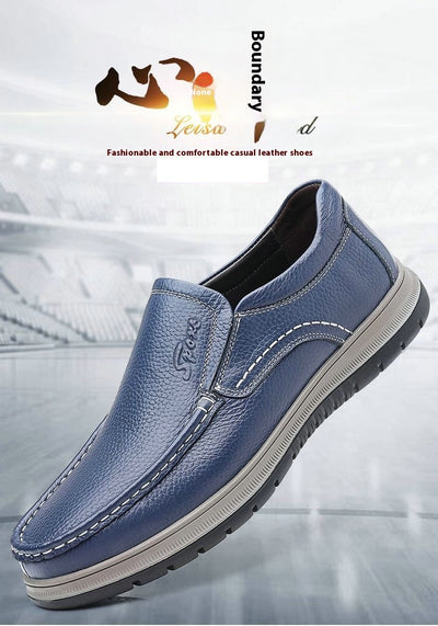 Zapatos Casuales de Cuero Impermeables y Ligeros para Hombre - Image 12