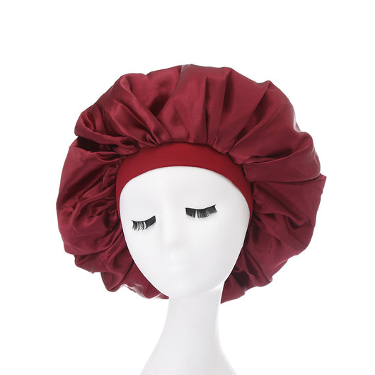 Gorro de Dormir Satinado Extra Grande con Ala Ancha - Image 7