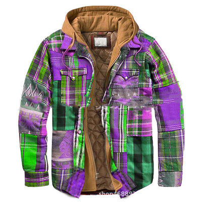 Chaqueta Hoodie Suelta Estampada - Image 14