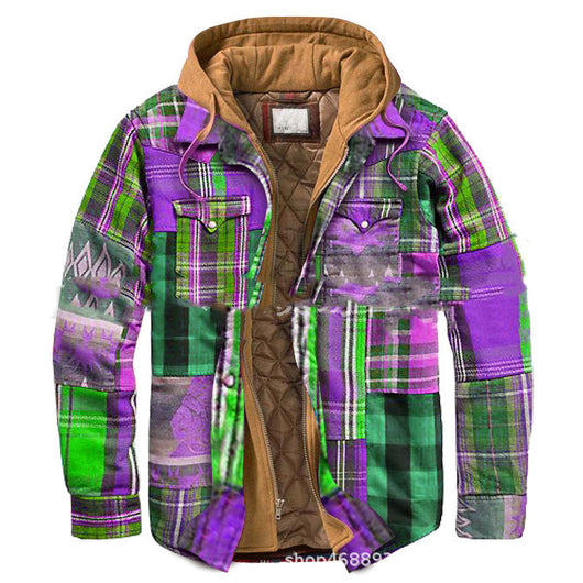 Chaqueta Hoodie Suelta Estampada - Image 14