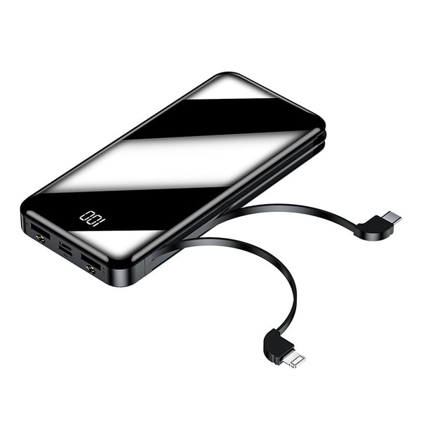Batería Portátil 20,000mAh USB-C con Cable Integrado