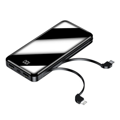 Batería Portátil 20,000mAh USB-C con Cable Integrado