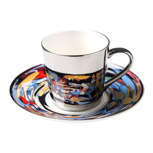 Taza Cerámica Retro con Espejo - Taza de Agua para Té de la Tarde - Image 26