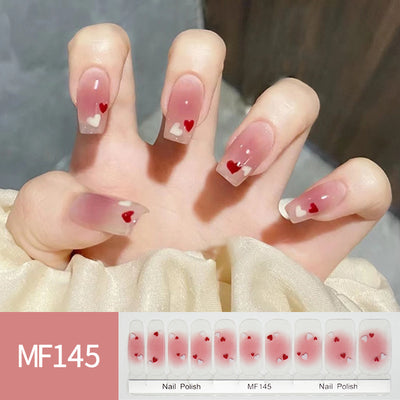 Pegatinas de Uñas Tulipanes Pintados a Mano - Image 45