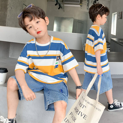 Conjunto de Playera y Pantalones Cortos para Niño - Verano Casual - Image 10