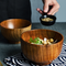 Tazón de Madera Estilo Japonés para Arroz, Sopa y Ensaladas