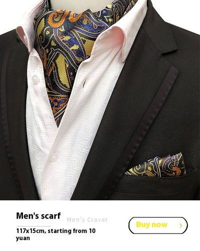 Set de Corbata Paisley con Clip y Caja de Regalo - Corbata Negra Elegante para Negocios - Image 46