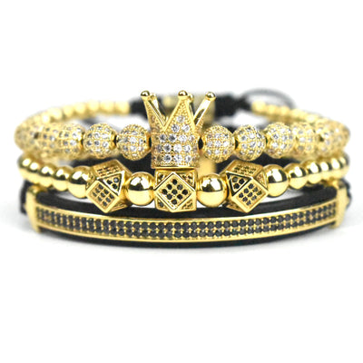 Pulsera Triangular Corona Delicada