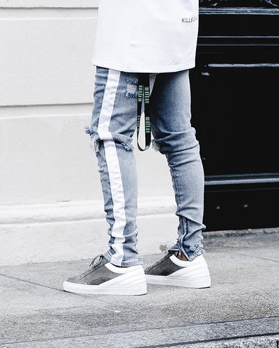 Jeans Ajustados Rotos con Tobillera - Image 16