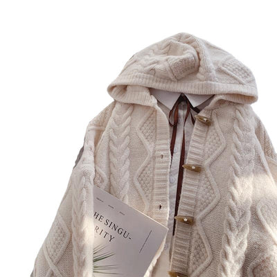Chaqueta Sudadera con Capucha y Botones de Cuerno - Image 16