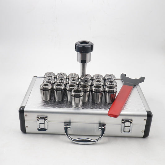 Set de 19 Fresas de Precisión con Vástagos y Estuche Aluminio