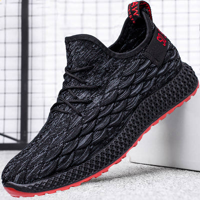 Zapatos Tejidos de Punto para Hombre Estilo Coreano Otoño Invierno - Image 3