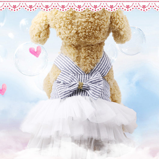Falda de Tirantes a Rayas para Mascotas - Diseño Elegante y Cómodo - Image 4