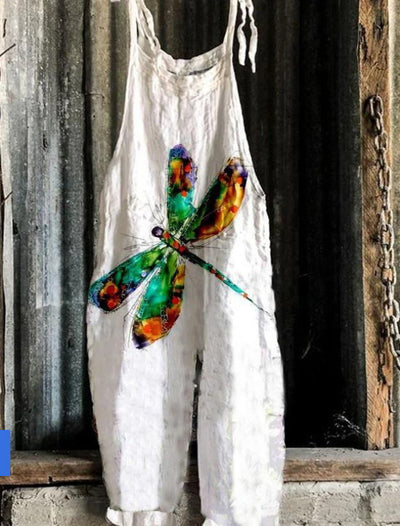 Jumpsuit Retro de Pierna Ancha para Mujer con Estampado Dulce - Image 28