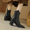 Botas Vaqueras de Cuero Vintage Hasta la Pantorrilla - Estilo Otoño Invierno