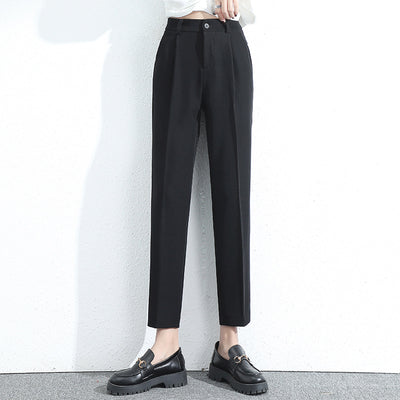 Pantalón de Vestir Mujer Cintura Alta Corte Holgado Largo Capri - Image 5