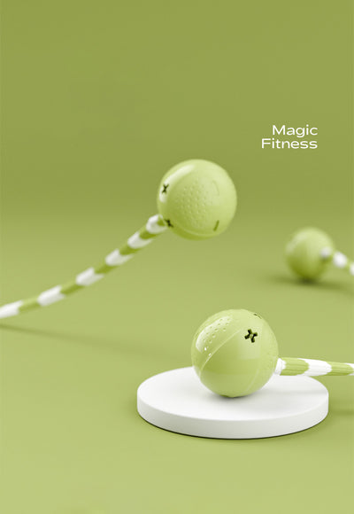 Light green interactive cat ball toy with a green and white striped flexible wand, shown with a white USB charging cable. - Image 11
