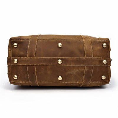 Bolsa de Viaje Grande en Cuero Crazy Horse - Capacidad Máxima - Image 11