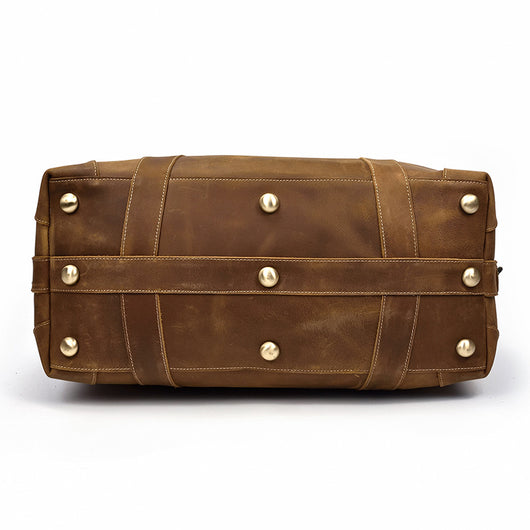 Bolsa de Viaje Grande en Cuero Crazy Horse - Capacidad Máxima - Image 11
