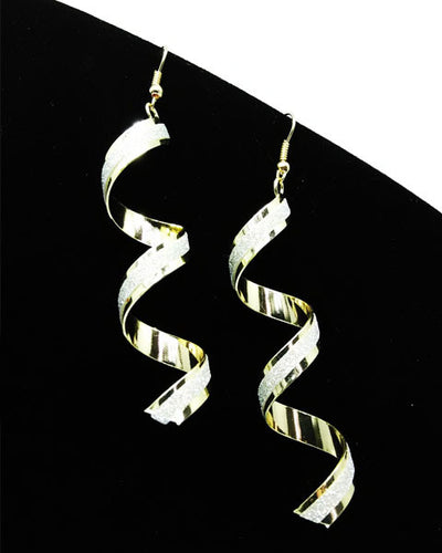 Aretes Largos Espiral Retorcidos Punk para Mujer - Joyería Charm Elegante - Image 2