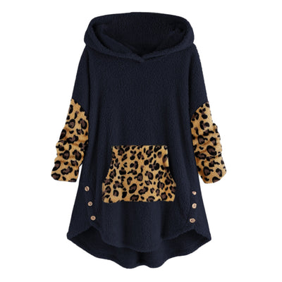 Sudadera Hoodie de Felpa Manga Larga Suelta y Cómoda - Image 13